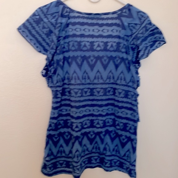 ABC Studio Ruffle Front Shirt - Picture 2 of 4